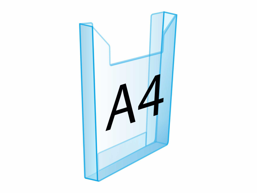 Настенный карман из оргстекла (формат A4, объемный)