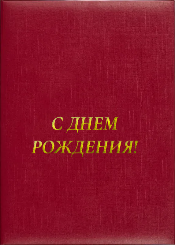 Папка адресная «С днём рождения!»