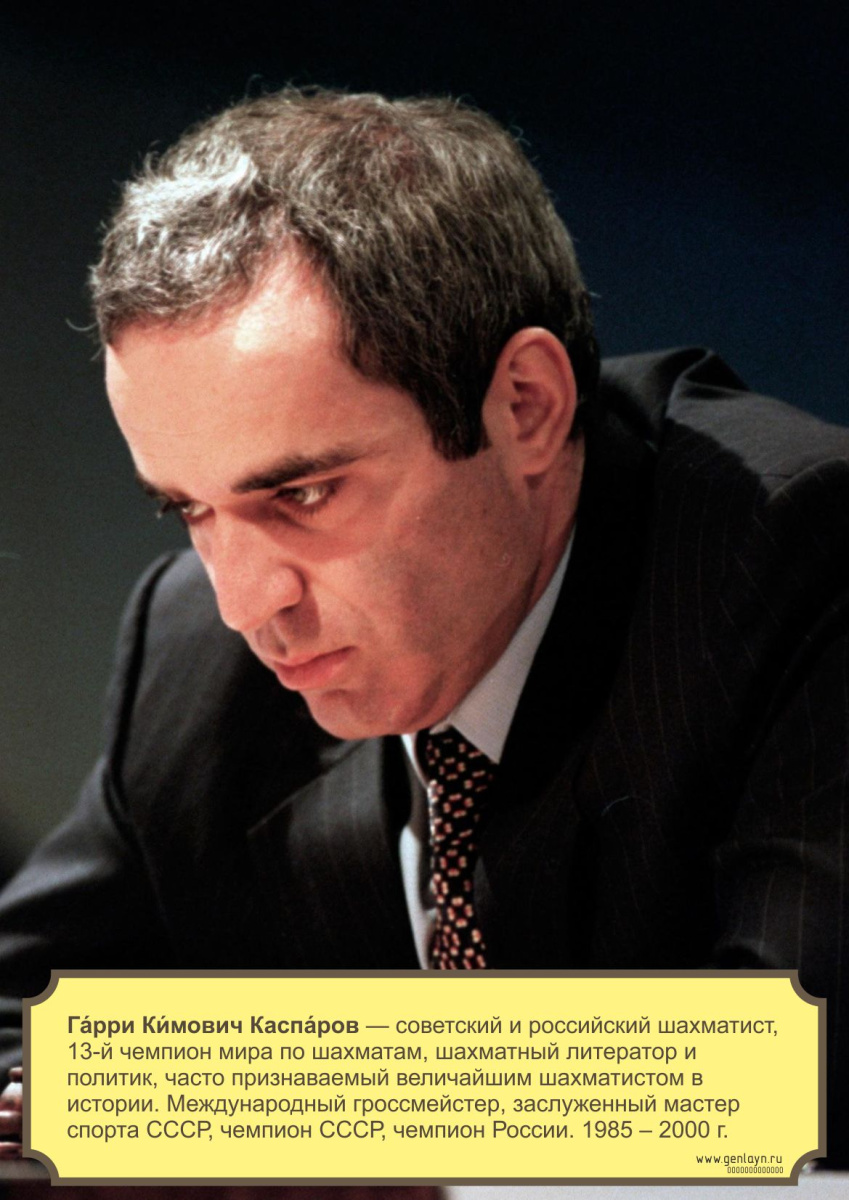 Плакат Гарри Каспаров
