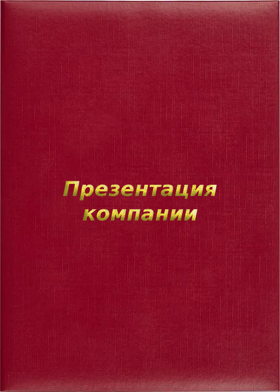 Папка адресная «Презентация компании»