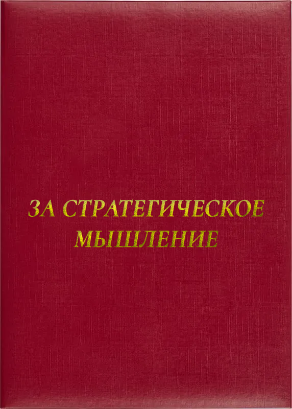 Папка адресная «За стратегическое мышление»