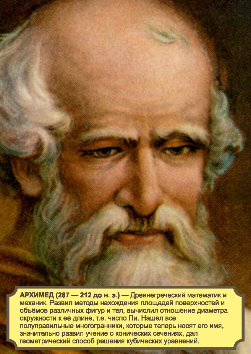 Постер "Архимед" (ширина 29,7 см; высота 42,0 см) 
