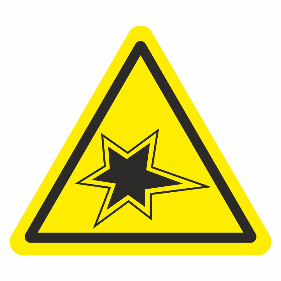 Знак осторожно. Газоопасные работы