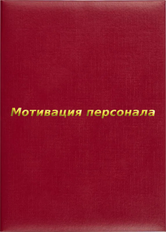 Папка адресная «Мотивация персонала»