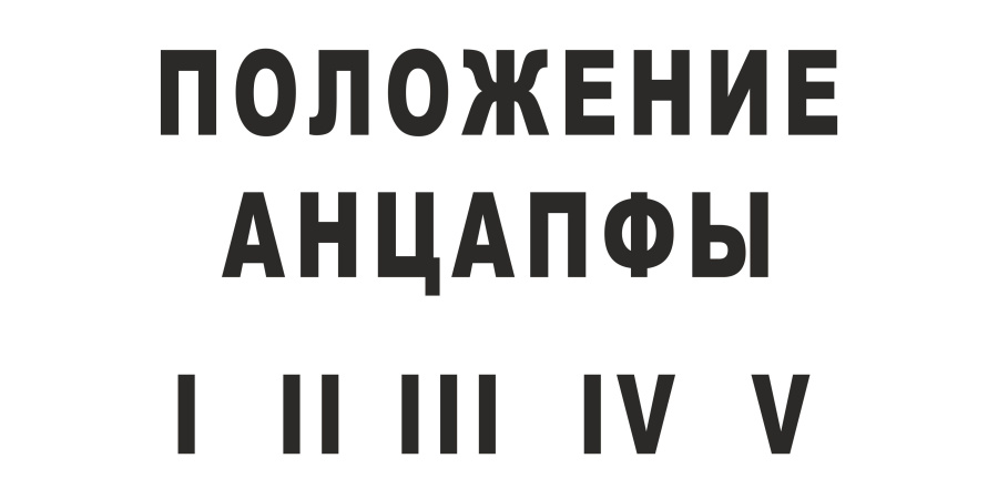 Знак положение анцапфы