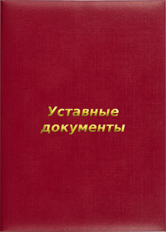 Папка адресная «Уставные документы»