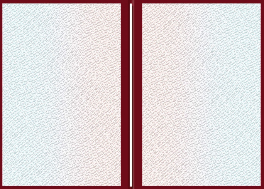 Обложка к диплому о среднем профессиональном образовании с отличием