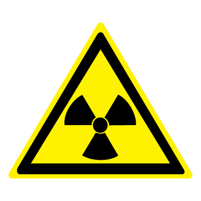 Знак опасно. Радиоактивные вещества или ионизирующее излучение