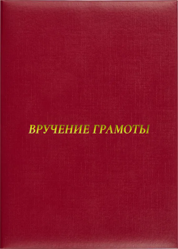 Папка адресная «Вручение грамоты»