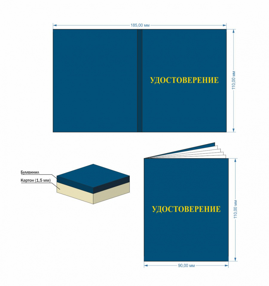 Бланк - удостоверение сварщика (конструкций из полимерных материалов)