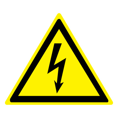 Знак опасность поражения электрическим током