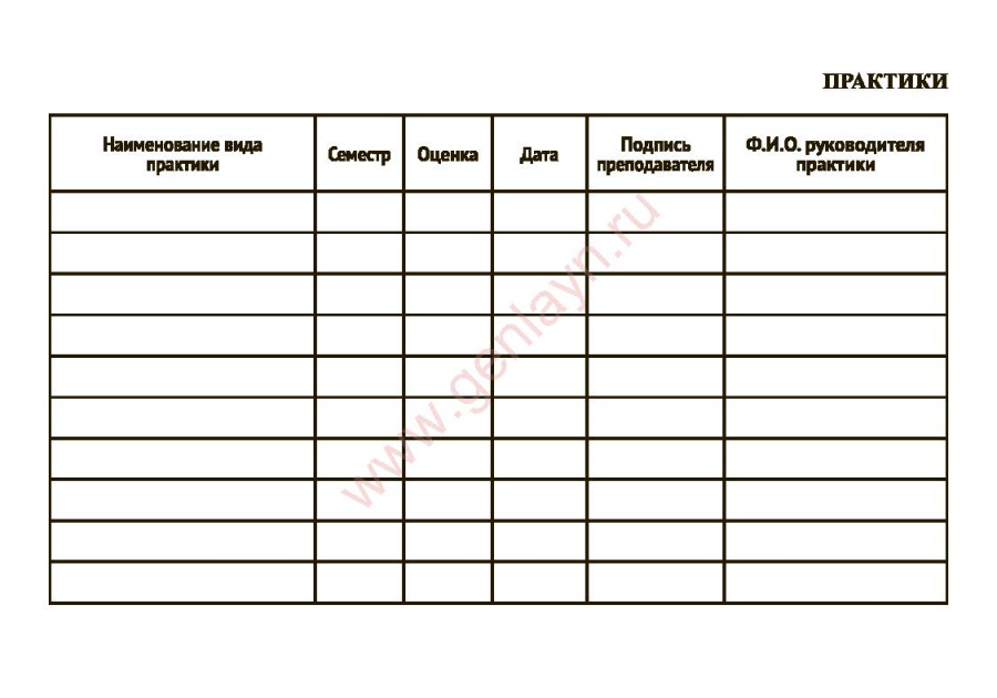 Зачетная книжка аспиранта