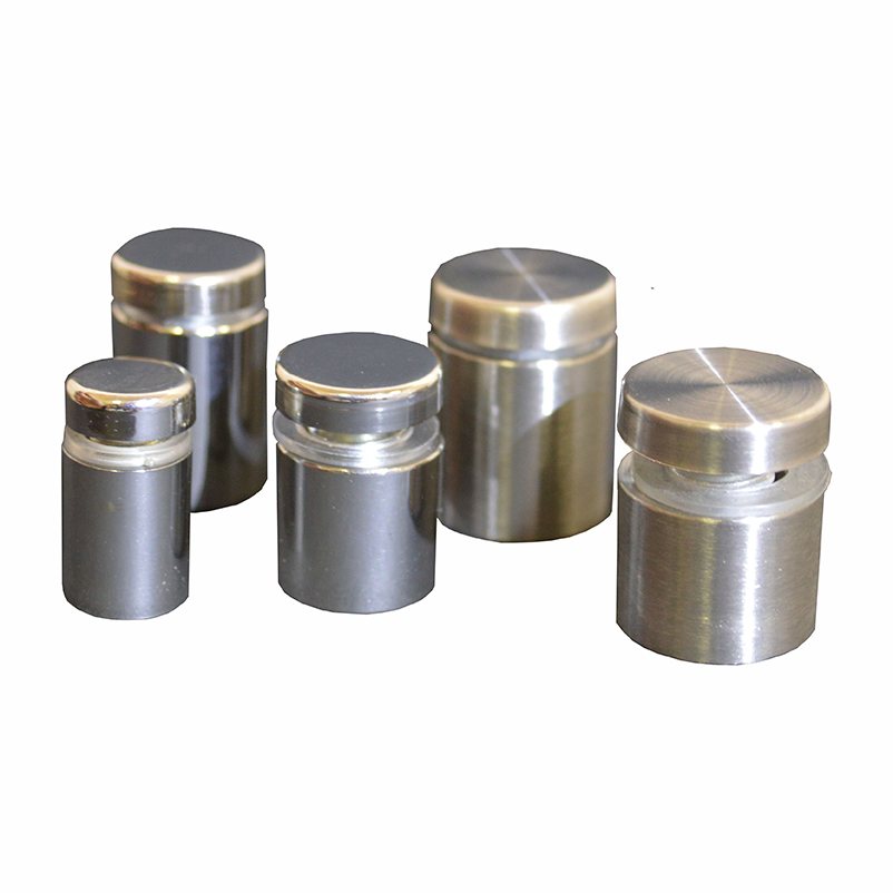 Декоративные металлические дистанционные держатели - 12х25 сталь (цвет сереб.)