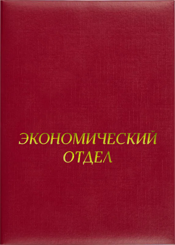 Папка адресная «Экономический отдел»