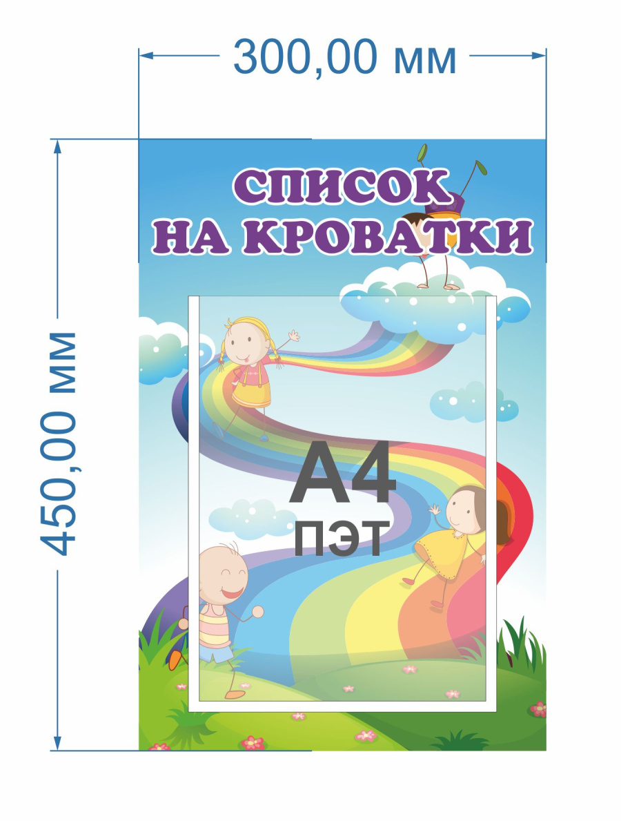 Стенд список на кроватки