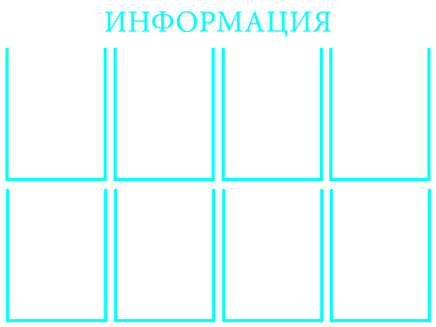 Стенд "Информация (Пластик 1000 х 750)"