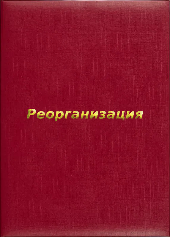 Папка адресная «Реорганизация»