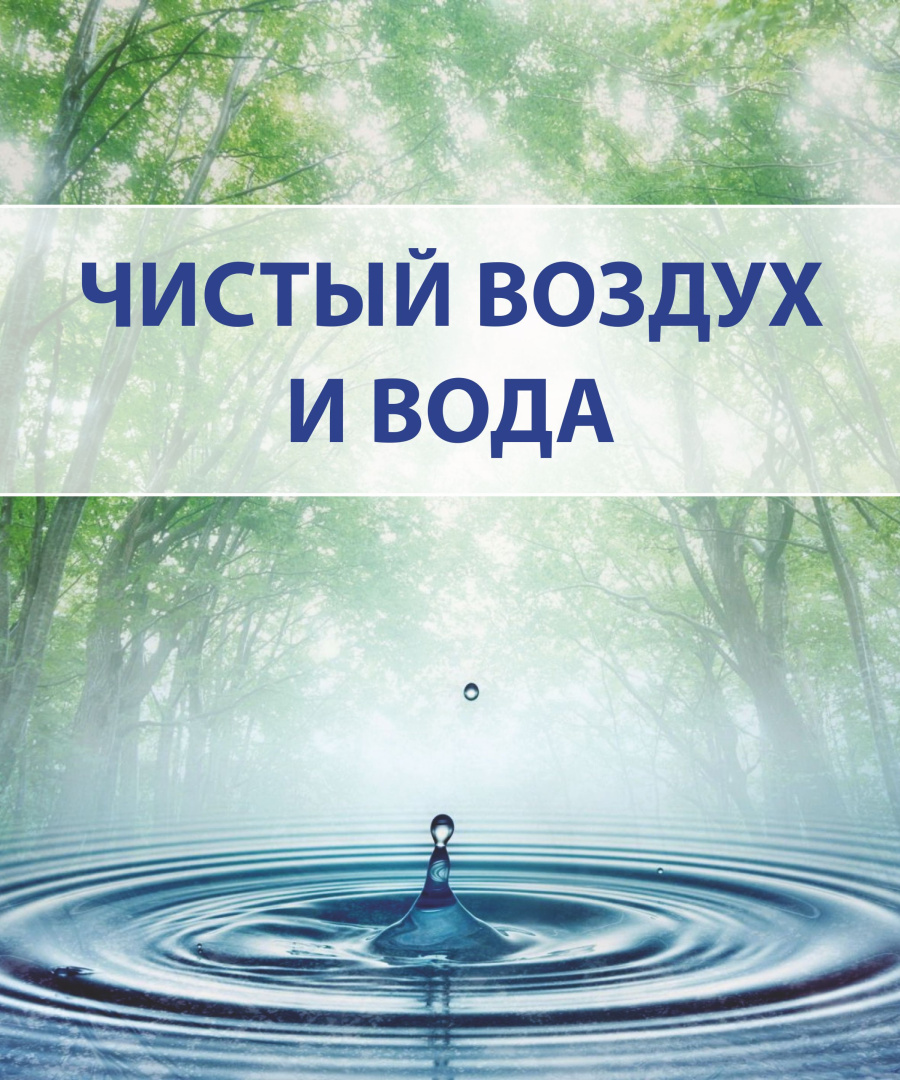 Стенд чистый воздух и вода