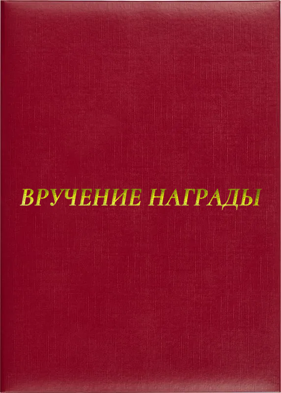 Папка адресная «Вручение награды»