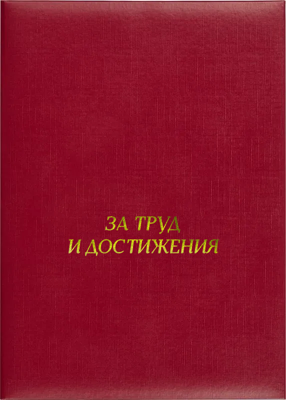 Папка адресная «За труд и достижения»