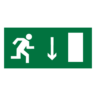 Знак указатель двери эвакуационного выхода (правосторонний)