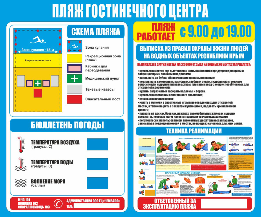 Стенд пляж гостиничного центра