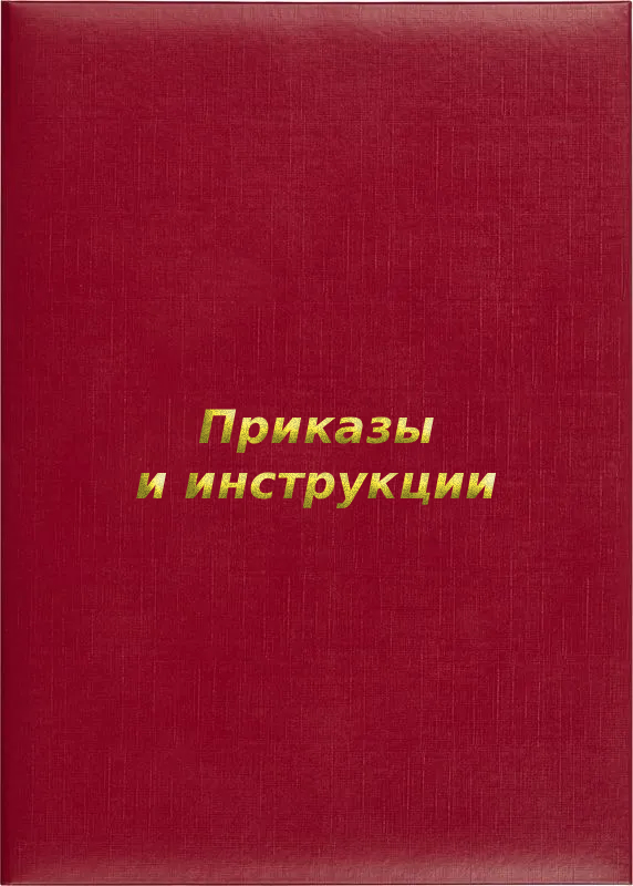 Папка адресная «Приказы и инструкции»