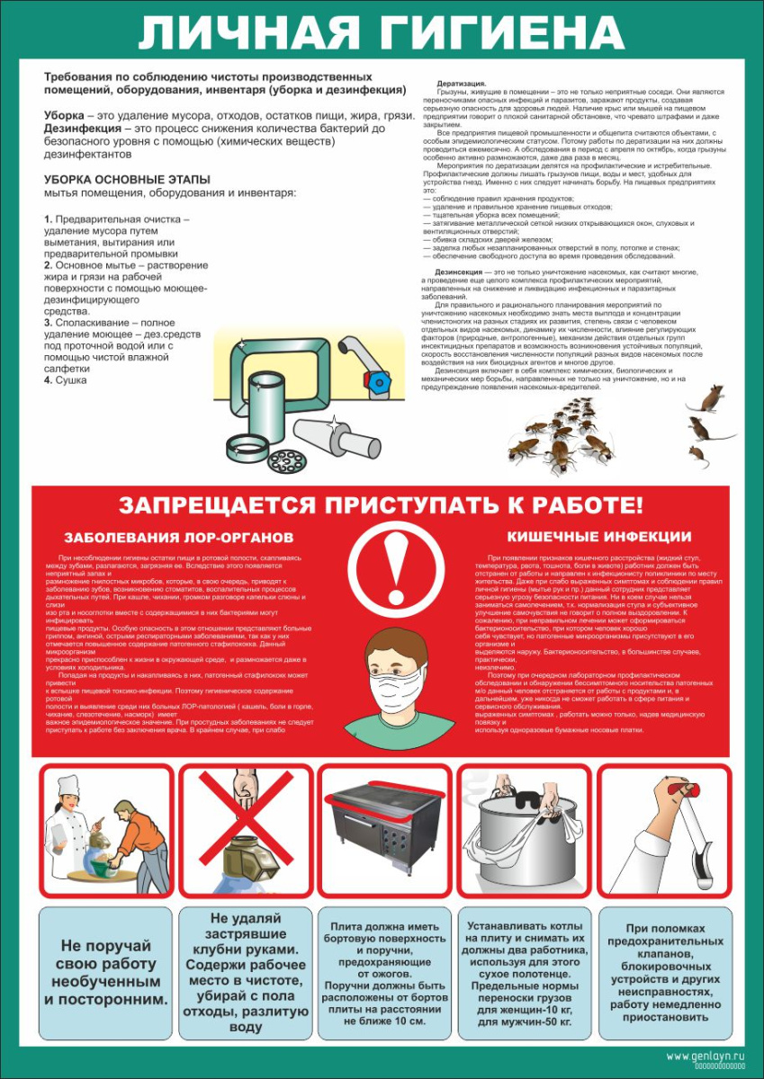 Плакат личная гигиена