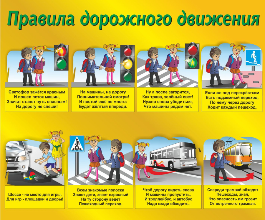 Стенд правила дорожного движения