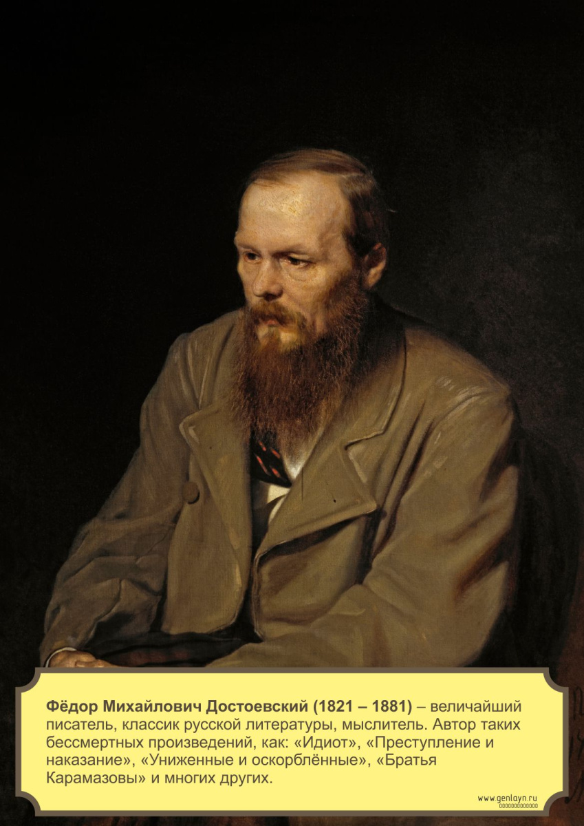 Плакат Достоевский