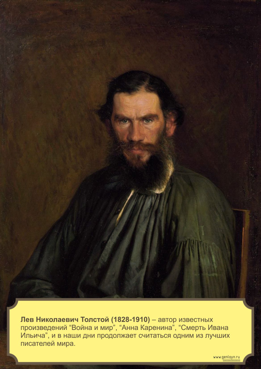 Плакат Толстой