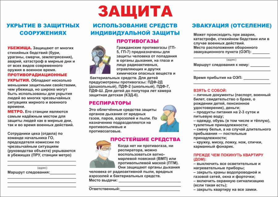 Плакат защита