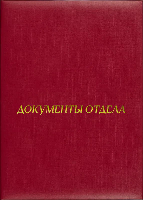 Папка адресная «Документы отдела»