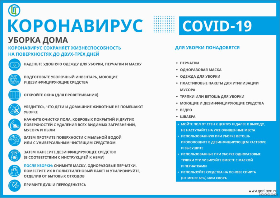 Плакат уборка дома