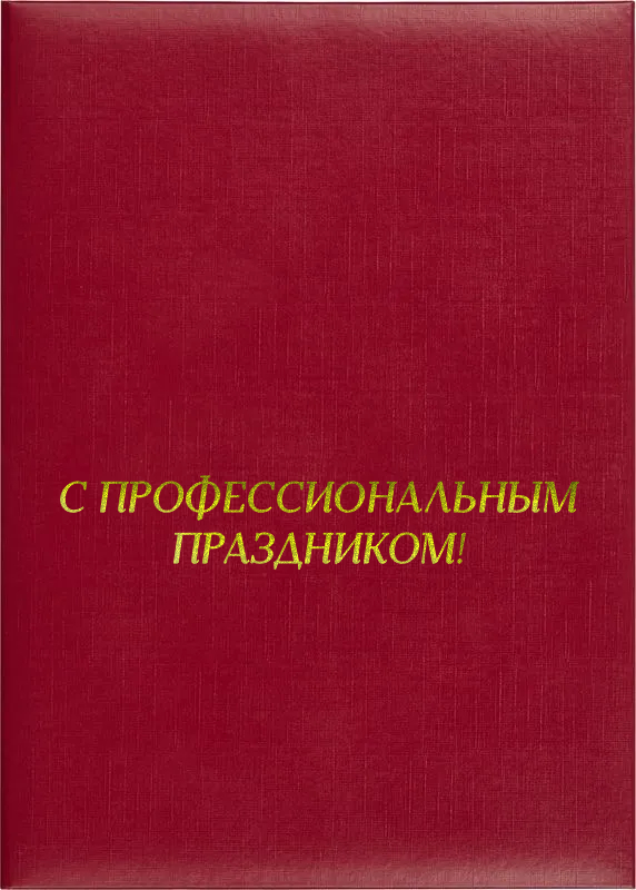 Папка адресная «С профессиональном праздником»