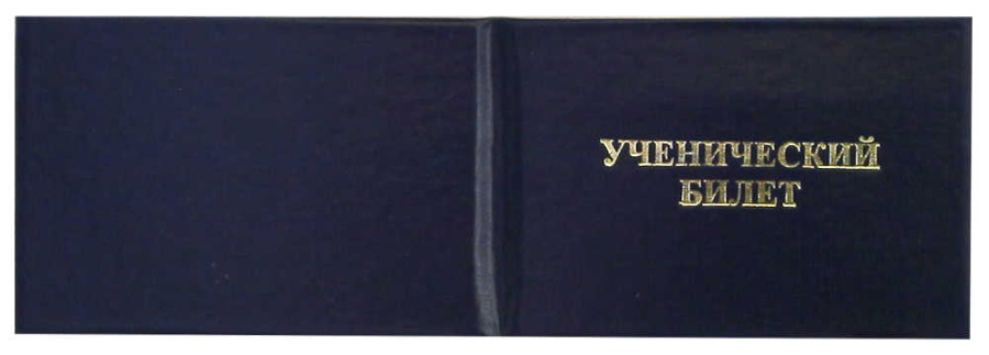 Бланк ученического билета