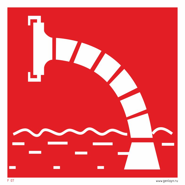 Знак пожарный водоисточник