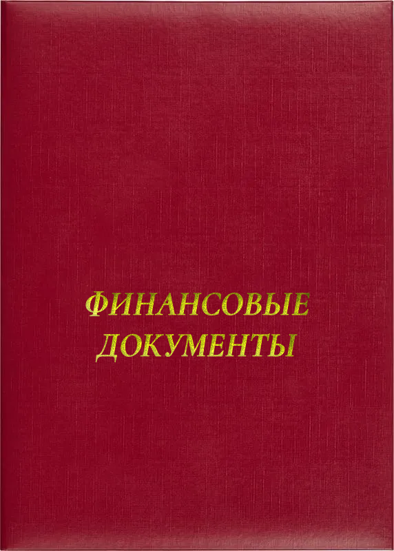 Папка адресная «Финансовые документы»
