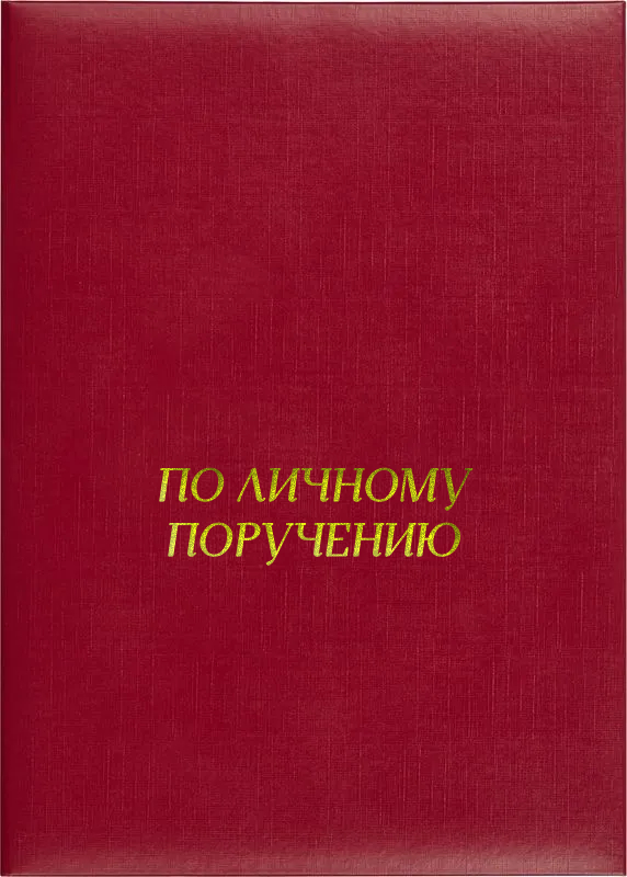 Папка адресная «По личному поручению»
