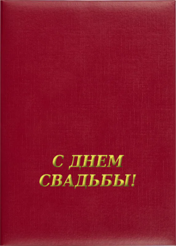 Папка адресная «С днём свадьбы!»