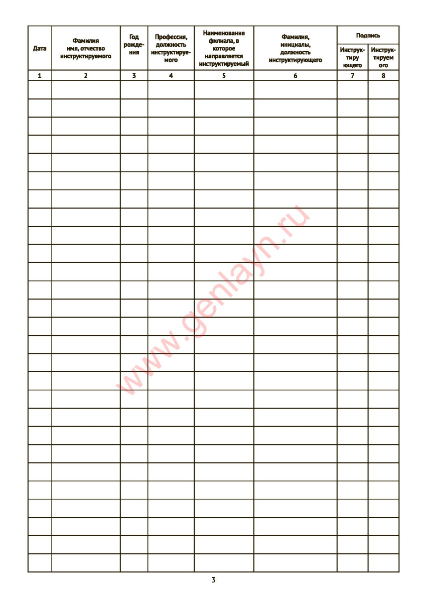Журнал вводного инструктажа по охране труда (ВРД39-1.14-021-2001 ЕСУОТ)