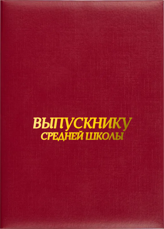 Папка адресная «Выпускнику средней школы»