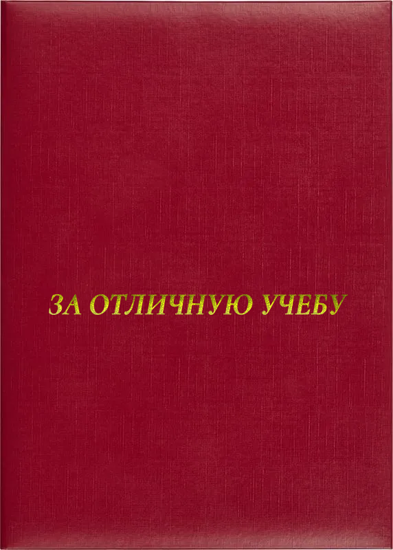 Папка адресная «За отличную учебу»