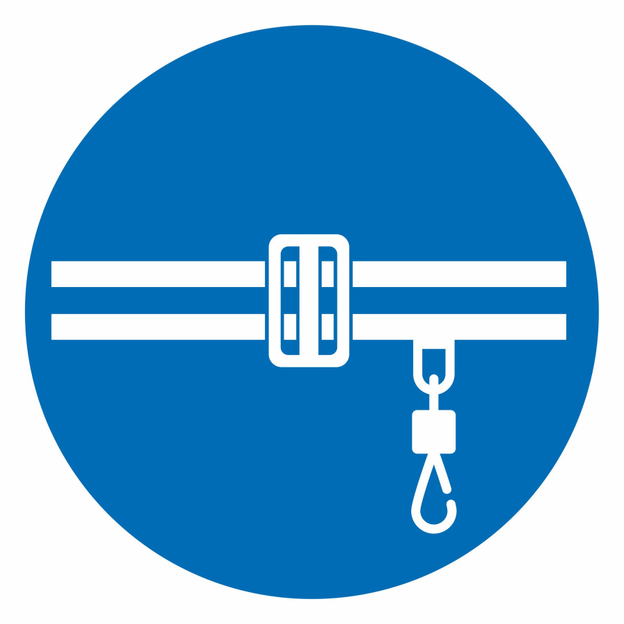 Знак соблюдай правила безопасности при работе кран-балки